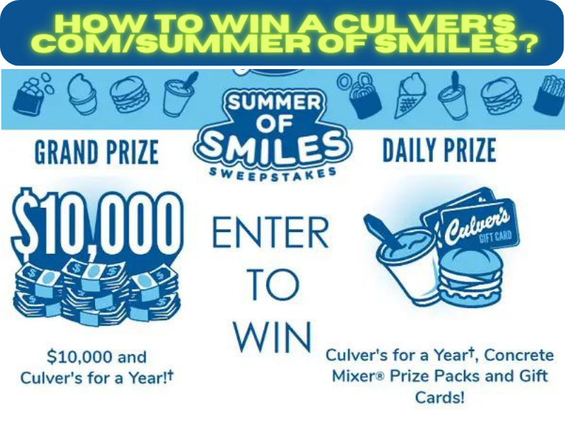 Culvers.Com/Summerofsmiles Code