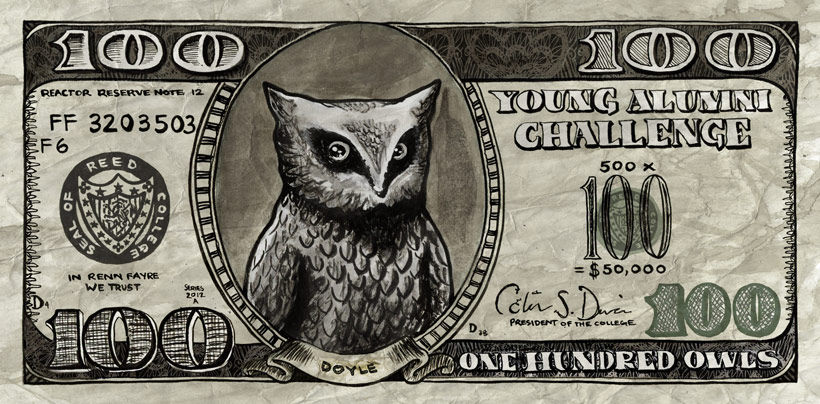 Owl On a Dollar Bill