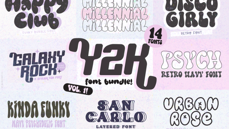 Y2k Fonts